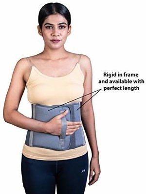 Fitnastic Abdominal Belt 9 Delivery And Thumb Support Belt Abdomen Support (Grey) Abdominal Belt