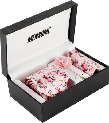 MENSOME Brass Tie & Cufflink(Pink)
