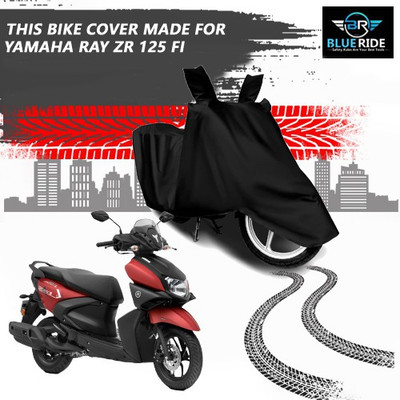 BLOERIDE Two Wheeler Cover for Yamaha(RayZR 125 Fi, Black)