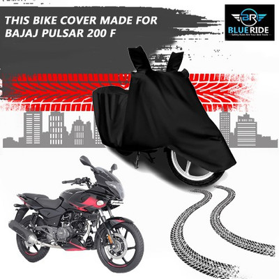 THE REAL ARV Waterproof Two Wheeler Cover for Bajaj(Pulsar 220F, Black)