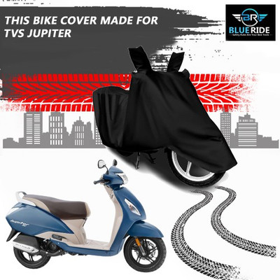 BLORIDE Two Wheeler Cover for TVS(Jupiter, Black)