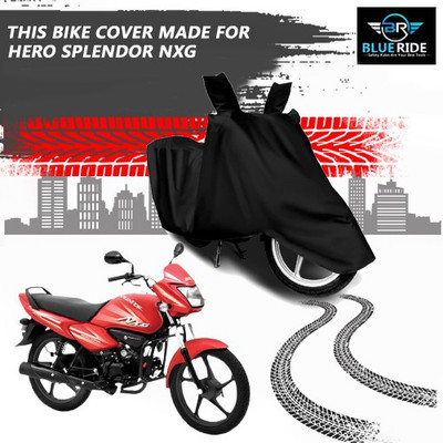 BLORIDE Two Wheeler Cover for Hero(Splendor NXG, Black)