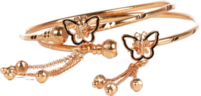 shankhraj mall Metal Gold-plated Bangle(Pack of 2)