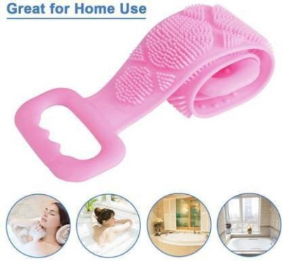 Retail basket Silicone Body Scrubber HS80 Bath Body Cleaning Belt/Skin Brush Belt