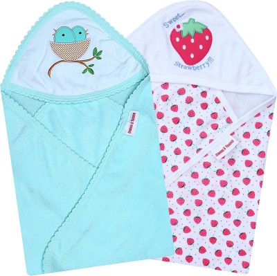 Kinder And Tender Terry Cotton 150 GSM Bath Towel Set(Pack of 2)