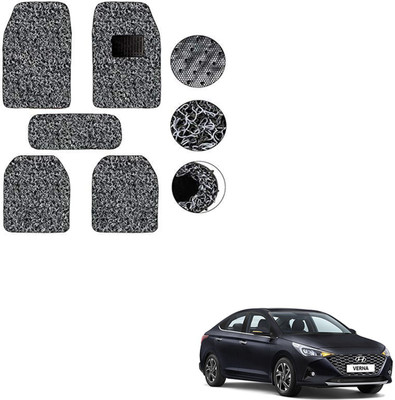SEMAPHORE Rubber Standard Mat For  Hyundai Verna(Grey, Black)
