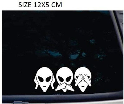RUDRANSH Sticker & Decal for Car & Bike(White)