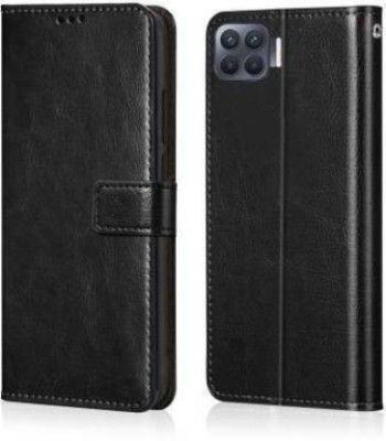 Urban Tech Flip Cover for Oppo F17 Pro A93 Reno 4FFlip Case | Magnetic Closure | Shock Proof Wallet Flip Cover(Black, Magnetic Case, Pack of: 1)