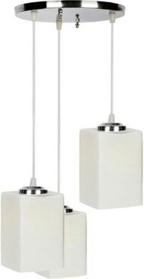 PR Prashant Pendent Ceiling Lamp Pendants Ceiling Lamp(White, Steel)