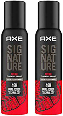 AXE Signature Intense Strong Woody Fragrance Body Deodorant 2X122ml Deodorant Spray  -  For Men(244 ml, Pack of 2)