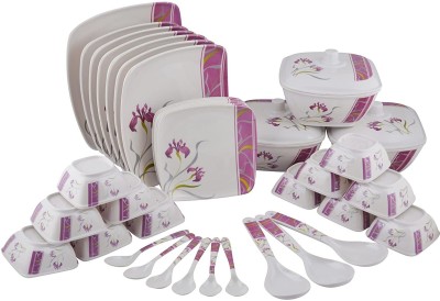 Maharaja Melamine Pack of 40 Melamin 719 Dinner Set(Multicolor, Microwave Safe)