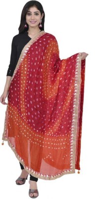 Gopveer Art Silk Polka Print Women Dupatta