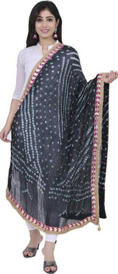 raj-rajeshwari collection Art Silk Printed Women Dupatta