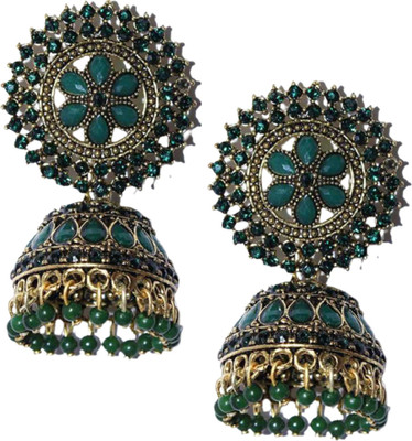 VAANYA Designer golden Jhumka earrings for women Party wear earrings Jhumka earrings fancy big for wedding Traditional Blue color Jhumka Alloy Jhumki Earring Alloy Jhumki Earring VAANYA Designer golden Jhumka earrings for women Party wear earrings Jhumka earrings fancy big for wedding Traditional Blue color Jhumka Alloy Jhumki Earring Alloy Jhumki Earring