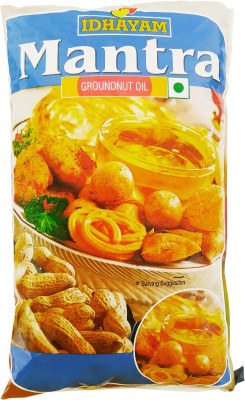 IDHAYAM Mantra Groundnut Oil Pouch(1 L)