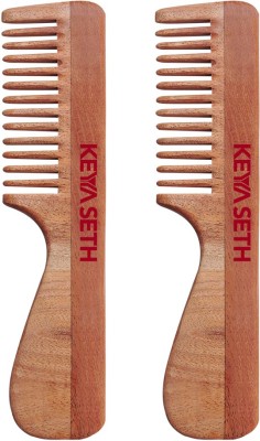 KEYA SETH AROMATHERAPY Neem Wooden Comb with HandelWide Tooth for Hair Growth for Men & Women