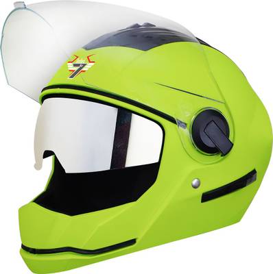 Steelbird SBA 2 7Wings Full Face Helmet with Chrome Silver Sun