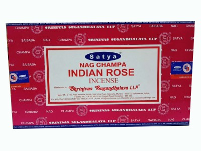 Quickcollection Satya Nag Champa Indian Rose Masala Agarbatti Incense Stick Pack of 6 Long Lasting Fragrance (90 Units)(90, Set of 6)