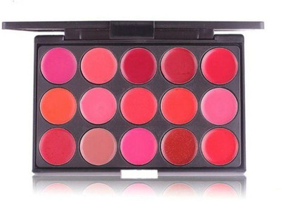 ADJD Matte 15 Color Lip Cream Palette, Multi(MULTI COLOR, 15 g)