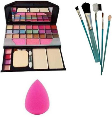 TYA 6155 Makeup Kit & 5 Brushes & blendar kit