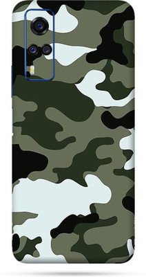 BUGGU Vivo Y51A Mobile Skin(Ultra Super Camouflage Winter Skin With High Matte Finish., Mobile Skin (Back+Side+Camera))
