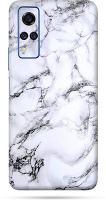 BUGGU Vivo Y51A Mobile Skin(Ultra Super Milky White Marble Skin With High Matte Finish., Mobile Skin (Back+Side+Camera))