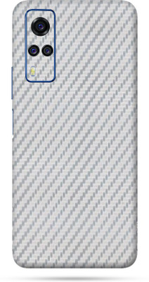 BUGGU Vivo Y51A Mobile Skin(Ultra Super Silver Carbon Fiber Skin With High Matte Finish., Mobile Skin (Back+Side+Camera))