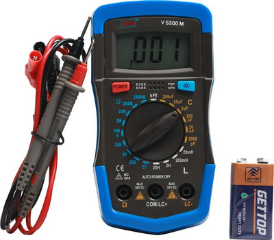 VAR TECH LCR Multimeter V 5300 M with Backlight Digital Multimeter(Blue, Black 2000 Counts)