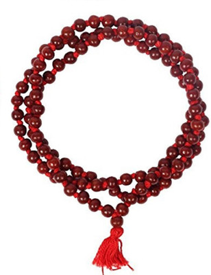 VIPASHYA Lal Chandan Mala/ Red Sandalwood Mala Beads Wood Chain