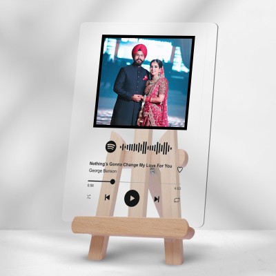 gifteee Wood Table Photo Frame(Multicolor, 1 Photo(s), 5X5 Inches)