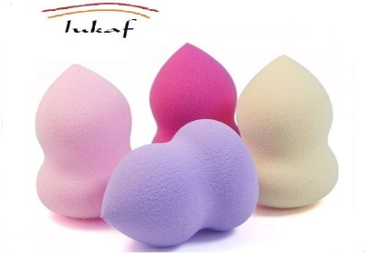 Hudabird Makeup Beauty Foundation Cream Powder Liquid Blender Sponge Puff Set of 4