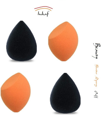 lukaf Sponge Puff Foundation Cream Powder Blender Puff Set of 4