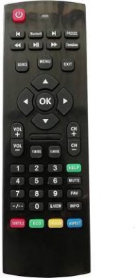 SHIELDGUARD Remote Control Compatible for  LED/LCD TV Croma Remote Controller(Black)