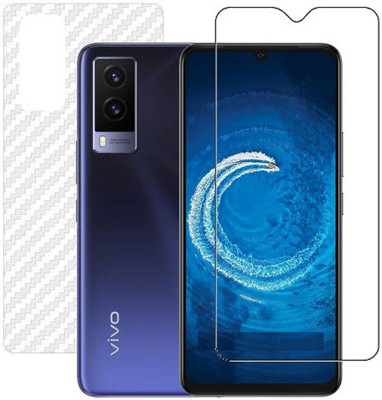 HOBBYTRONICS Front and Back Screen Guard for Vivo V21E(Pack of 1)