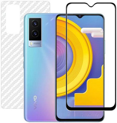 HOBBYTRONICS Front and Back Screen Guard for Vivo V21E(Pack of 1)