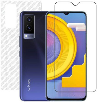 HOBBYTRONICS Front and Back Screen Guard for Vivo V21E(Pack of 1)