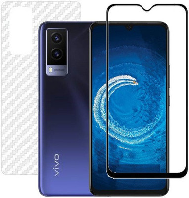 HOBBYTRONICS Front and Back Screen Guard for Vivo V21E(Pack of 1)