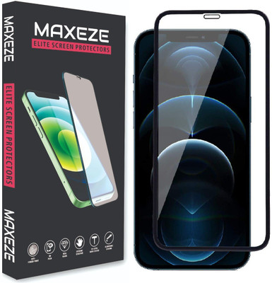 MAXEZE Tempered Glass Guard for Apple iPhone 12(Pack of 1)
