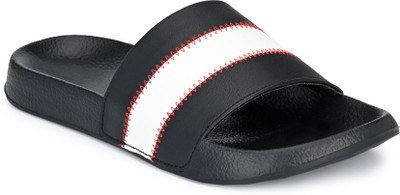 BUCIK Men BCK9060 Lightweight Comfort Extra Soft Summer Trendy Premium Stylish Party Slides(Black , 6)