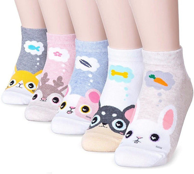 INFISPACE Women Printed Ankle Length(Pack of 5)