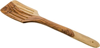 NAU NIDH ENTERPRISES Handcrafted Wooden Non-Stick Serving and Cooking Spoon/ Slotted Turner Spatula Wooden Spatula(Pack of 1)