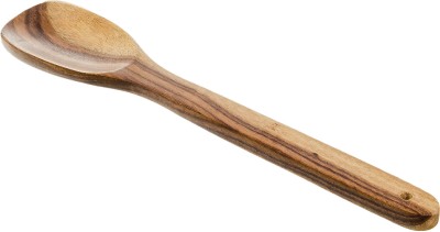 nau nidh nterprises Handcrafted Wooden Non - Sticky Cooking & Serving Spoon with Long Handle,Cooking Spoon , Masala Spoon for Salt, Pickle, Turmeric, Spices Wooden Spatula(Pack of 1)