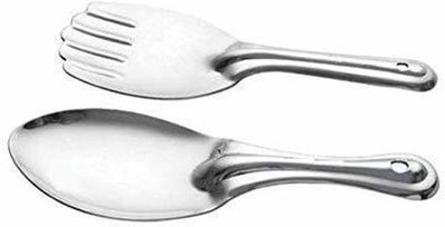 hurrio Steel Serving Spoon Set(Pack of 2)