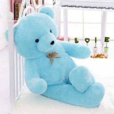Balni 3 ft blue teddy soft toys (85cm BLUE)  - 85 cm