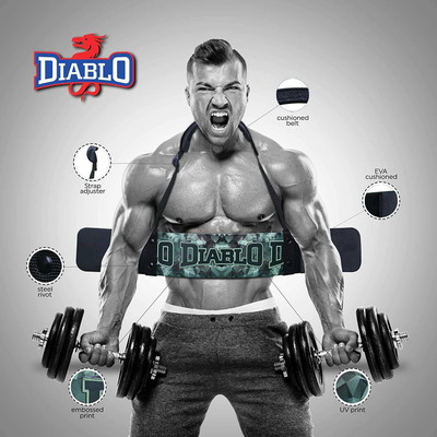 DIABLO Muscle Arms Bicep Builder Arm Blaster Machine with Heavy Duty Fitness Padded Strap Hand Support