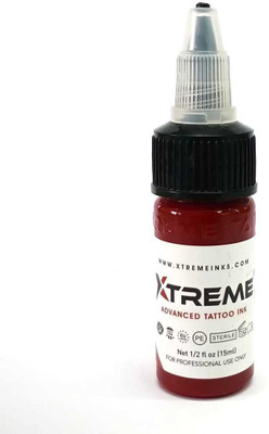 Xtreme SCARLET RED 1/2 OZ Tattoo Ink(Red 15 ml)