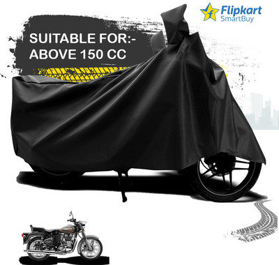 Flipkart SmartBuy Waterproof Two Wheeler Cover for Royal Enfield(500, Black)