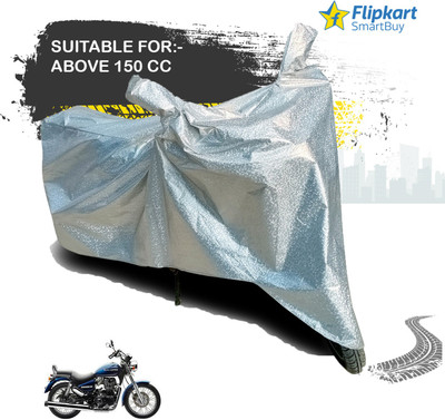 Flipkart SmartBuy Waterproof Two Wheeler Cover for Royal Enfield(Bullet 350 Twinspark, Silver)