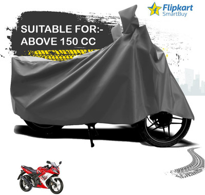 Flipkart SmartBuy Waterproof Two Wheeler Cover for Yamaha(YZF R15 S, Grey)