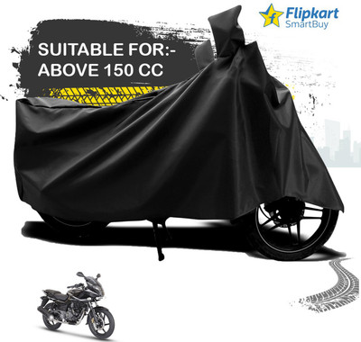 Flipkart SmartBuy Waterproof Two Wheeler Cover for Bajaj(Pulsar 220 DTS-i, Black)